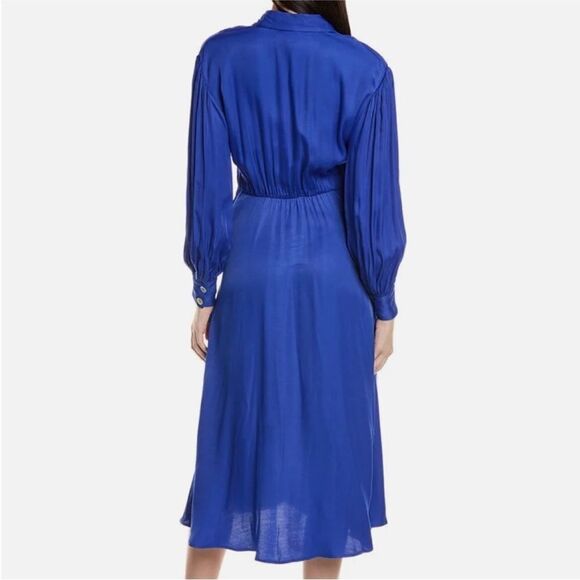 Farm Rio NWT Knotted Midi Dress in Blue Size Small - Picture 6 of 16